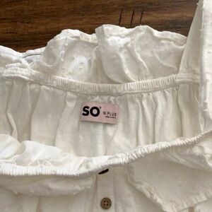 SO Kids White Ruffled Bottoms